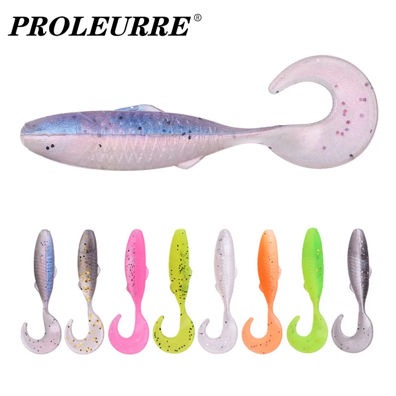 

Силиконовые приманки 20 шт./лот, мягкие приманки для ловли щуки, форели, окуня, воблеры, 47 мм, 0,7 г