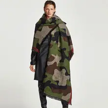 

Fashion Green Camouflage For Women Scarf Luxury Multifunction Green Cotton Scarves Designer Large Elegant Hijabs Shawl Female