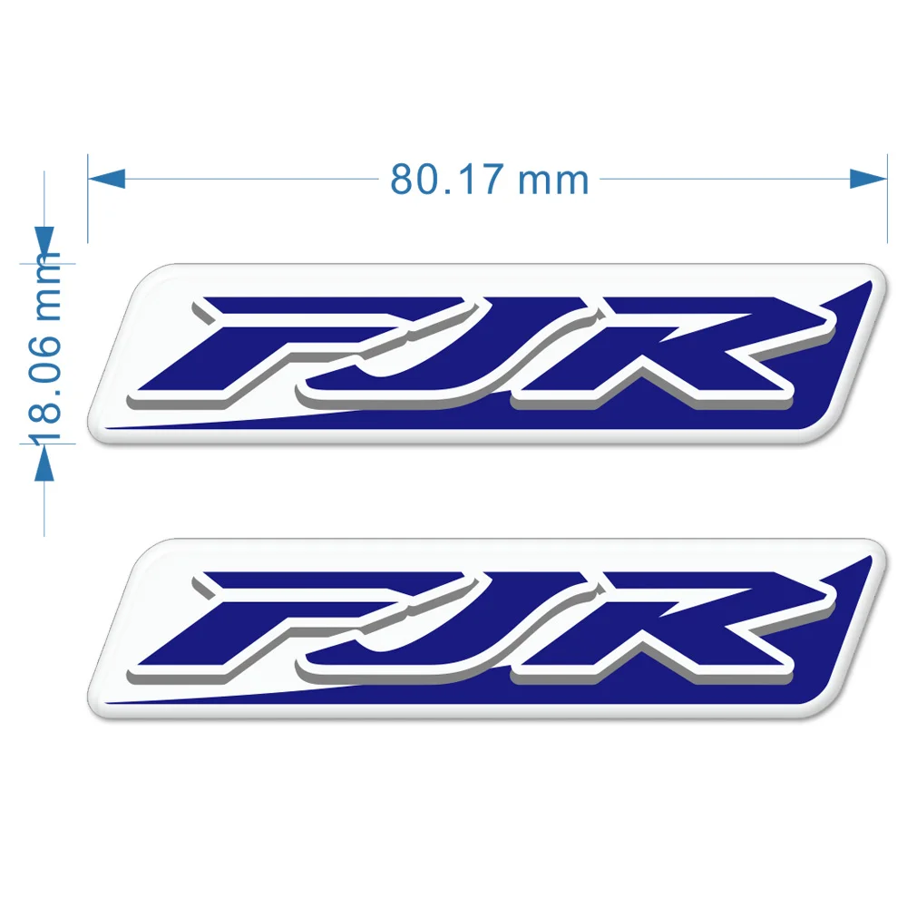 Windshield Trunk Aluminium Cases Stickers For Yamaha FJR1300 FJR 1300 Tank Pad Protector Side Fairing Emblem Badge Logo