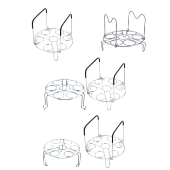 

Stackable Egg Steamer Rack Trivet with Heat Resistant Handles for Instant Pot Accessories Multipurpose Steaming Holder