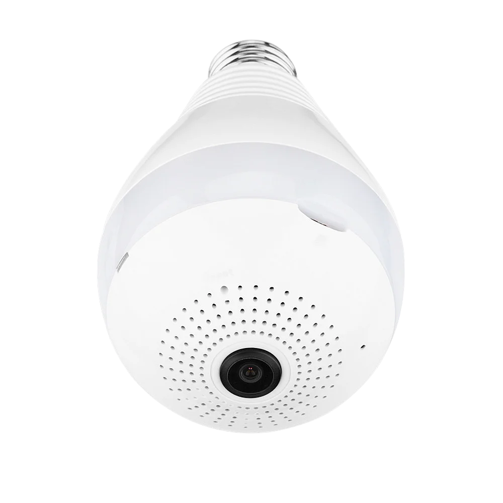 

360 Degree LED Light 1080P Wireless Panoramic Home Security Security WiFi CCTV Fisheye Bulb Lamp IP Camera Two Ways Audio