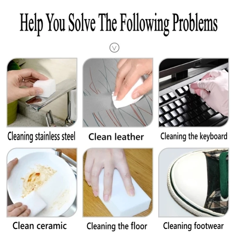 Melamine Sponge Magic Eraser Home Cleaner Cleaning Office Bathroom High Density Kitchen Tools wholesale miracle sponge items