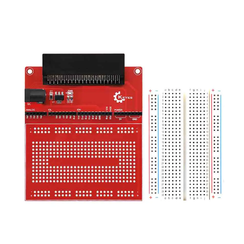 Placa de expansión prototipo placa de circuito 400 Pin de amarre para BBC Micro:Bit MicroBit
