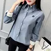 Very Thick Women Winter Style Blouses Shirts Lady Casual Long Sleeve Turn-down Collar Velvet Blusas Tops DF3161 ► Photo 3/6