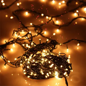 

10M 20M Black Wire Fairy USB String Light Holiday Led christmas lights outdoor for party holiday wedding Outdoor Garland Decor