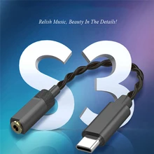 Портативный hifi аудио тип-c до 3,5 мм кабель конвертер USB DAC для MacOS Windows Android усилитель для наушников адаптер HiRes кабель