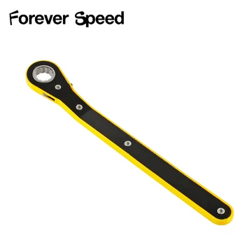 

29.5cm Scissor jack wrench Spanner Single-Ended Torque Universal Ratchet Wrench Spanner Repair Tools for Vehicle Bicycle Bike