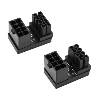 

ATX 8pin Male 180 Degree Angled to 8 Pin Female Power Adapter for Desktops Graphics Card