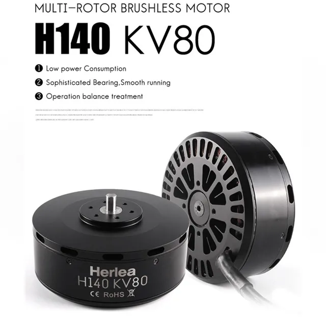 $999  Industrial grade 50KG plant protection disc type brushless motor H140 KV80 large tension adapter 40