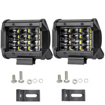 

2pcs Auto Work Lights 8640LM DC 9-30V Bar Fog Mount Offroad Flood Beam Driving