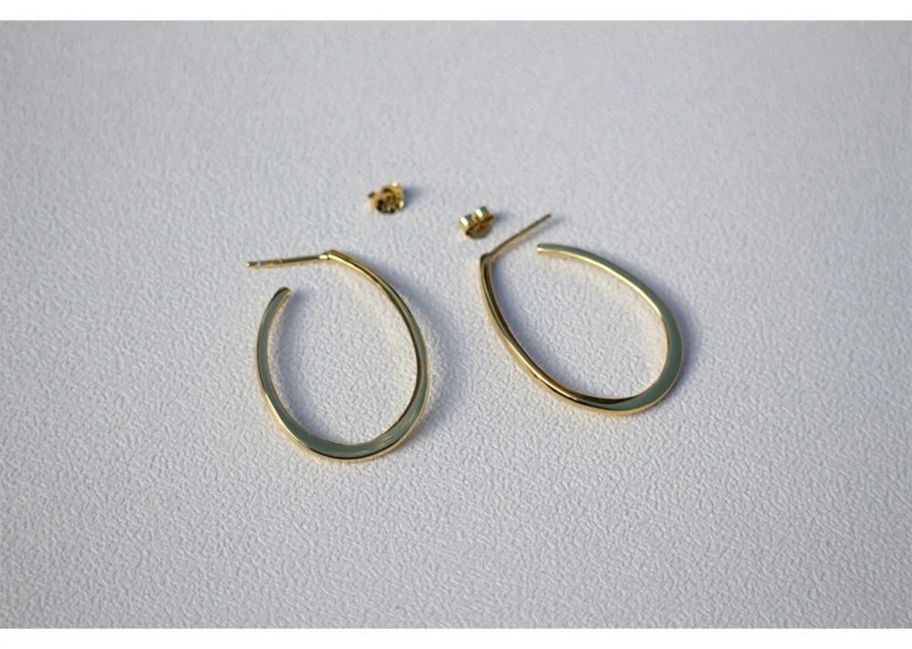 Серьги из серебра 925 пробы, модные, темпераментные, u-образные, серьги-гвоздики, преувеличенный тренд, для женщин, девушек, серебряные серьги, ювелирные изделия
