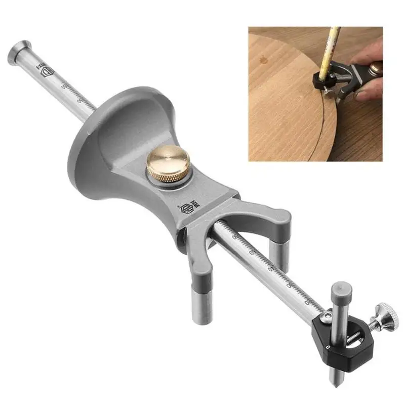 

Durable Woodworking Scriber Wood Linear Arc Marking Gauge DIY Carpentry Tool Tungsten Steel Blade Sharp and Smooth