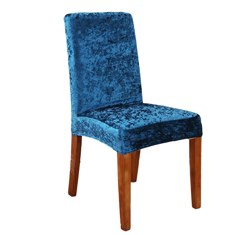 Elegant Velvet Chair Covers - Solid Color Seat Slipcovers