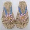 Sandalias de paja China Oriental hechas a mano para hombre, chanclas de Cosplay de One Piece, Luffy, masaje tradicional ► Foto 2/6