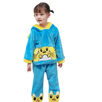 

Winter Flannel Kids Pajamas Sets Child Warm Sleepwear Cartoon Tiger Print Baby Girls Boys Nightwear Children Pajamas For Girls