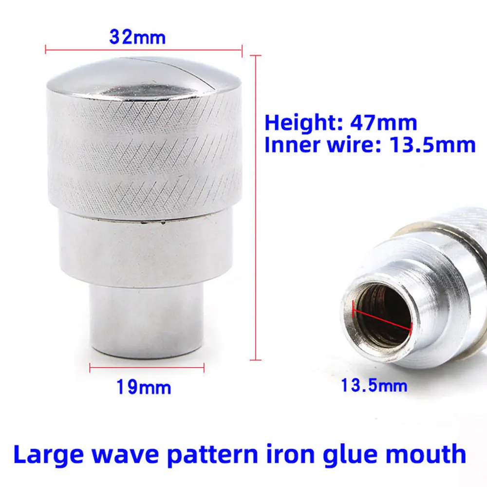 10pcs Pneumatic Glue Gun Nozzle Accessories 6/8/10MM Stainless Steel Glue Nozzle Soft & Hard Adapter Set pneumatic glue gun nozzle accessories
