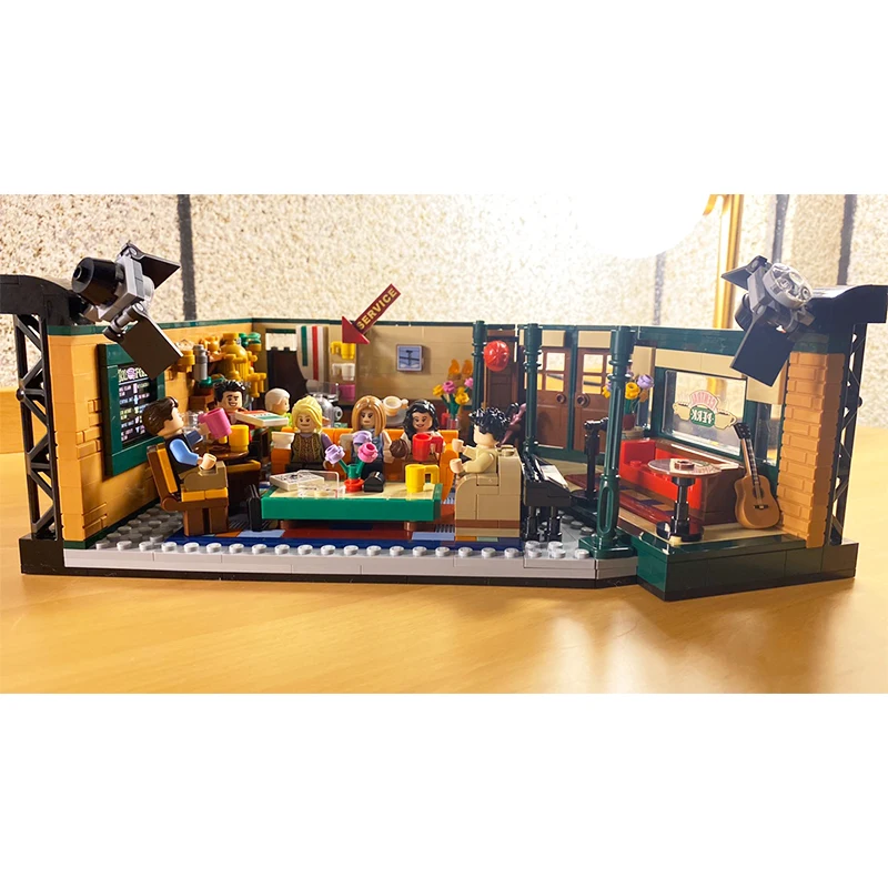 

In Stock Legoinglys Friends Classic Tv American Drama Friends Central Perk Cafe Fit Model Building Block Bricks 21319 Toy Gift