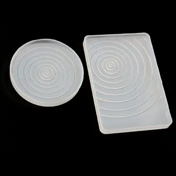

Large Square Round Ocean Wave Molds Water Ripple Clear Silicone Jewelry Molds