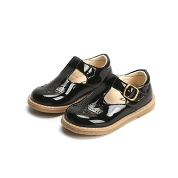 

NEW 2020 Spring Summer Children Leather shoes Girl Boy Princess shoes Kids Hollow out Flats PU leather sandals 01B