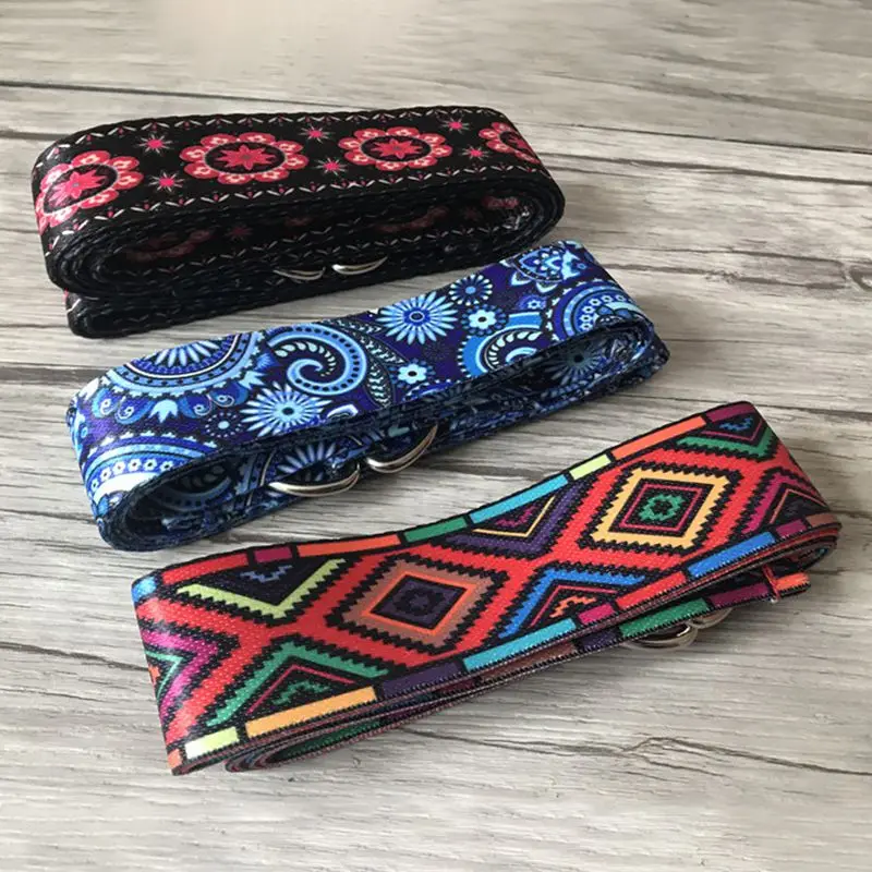 Женский эластичный пояс для йоги с красочным узором на талии и ногах