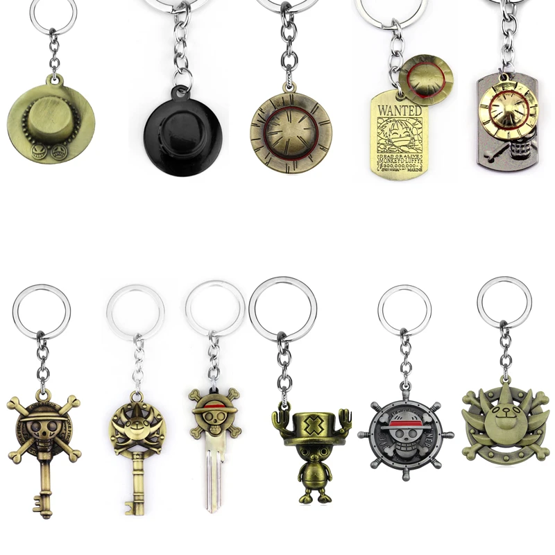 Anime One Piece Keychain Key Chain Luffy Zoro Sanji Nami Hat Key Ring Car Charm Holder Chaveiro Pendant Keyring Fashion Jewelry Key Chains Aliexpress