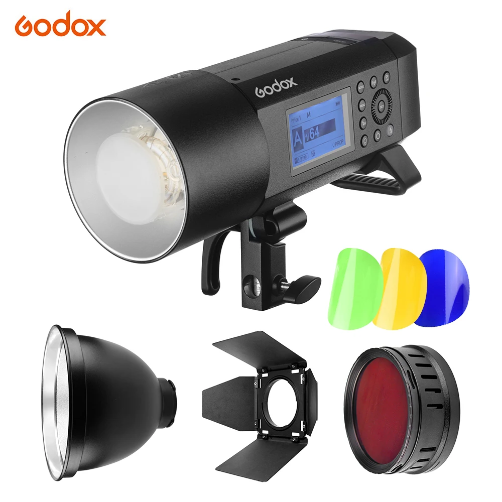 Godox WITSRO AD400Pro All-in-One Flash Light Speedlite Honeycomb Grid 4 Color Filters Kit 7 Inch/Standard Reflector Diffuser |