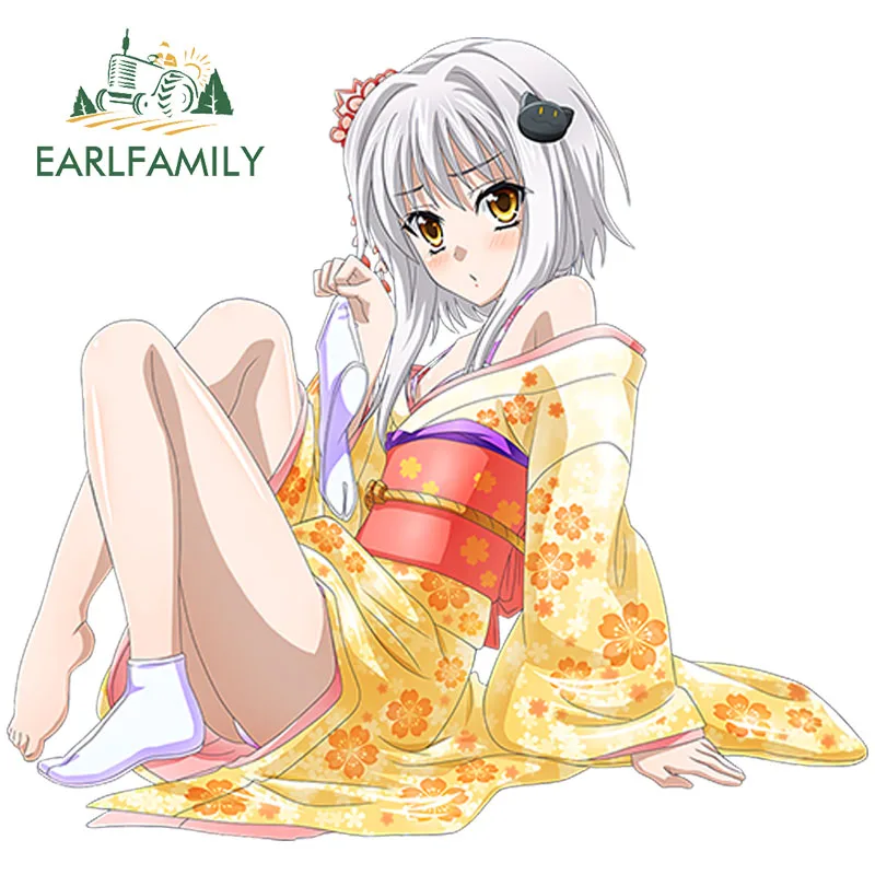 

EARLFAMILY 13cm x 12.15cm Sexy Girl Beauty High School DxD Waterproof Decal Toujou Koneko Render Truck Bumper Car Sticker