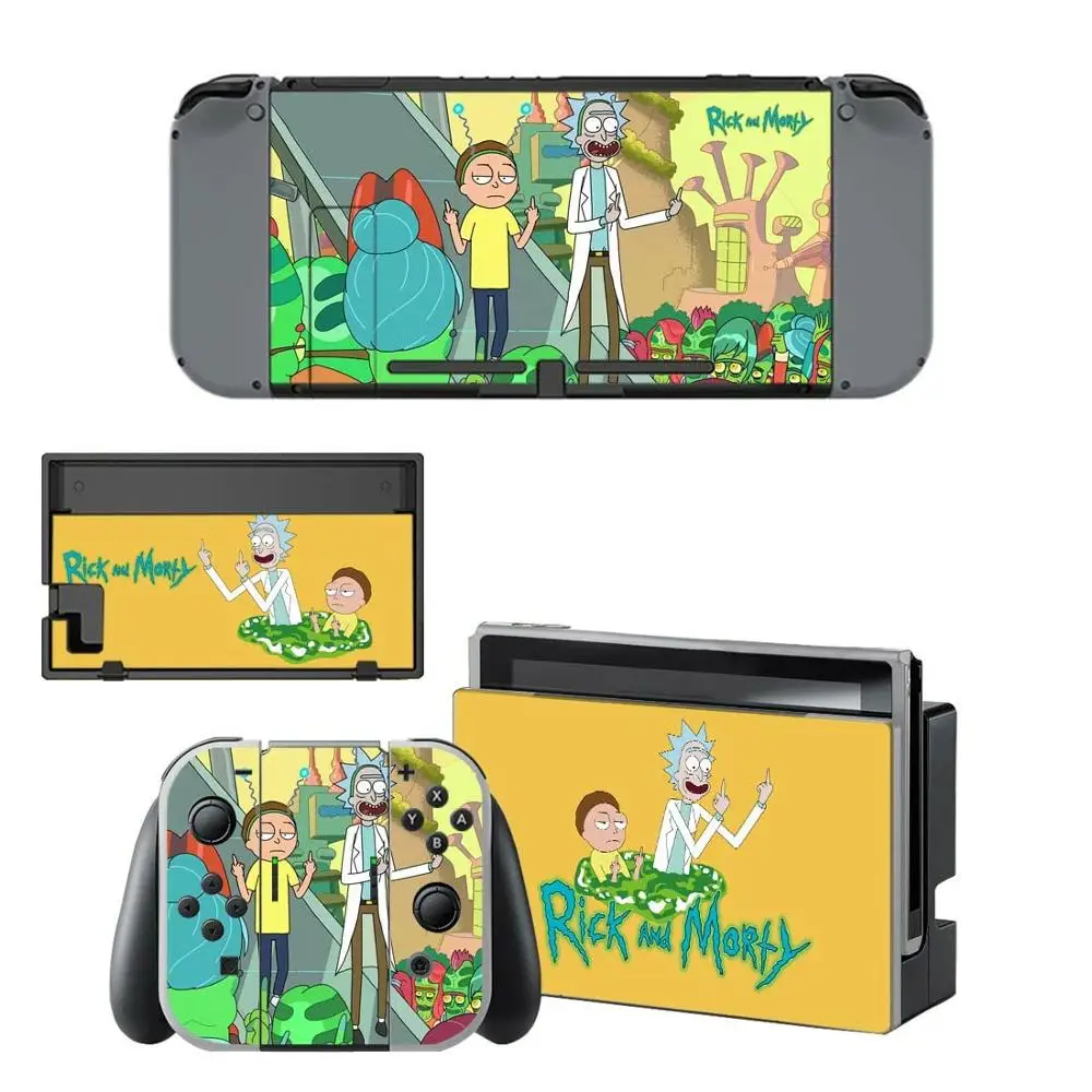 Наклейки для nintendo switch с кожицей Rick and marty kingd для консоли nintendo Switch Joy-con
