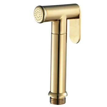 

1PC Toilet Flushing Spray Head Sturdy Toilet Cleaning Nozzle Portable Bidets Spraying Head Cleaning Tool Home Golden Spray Head