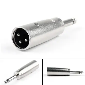 

Artudatech 100Pcs 3Pin XLR Male To 1/4" 6.35mm Mono Male Plug For Audio DJ MIC Adapter Jack Connector Parts