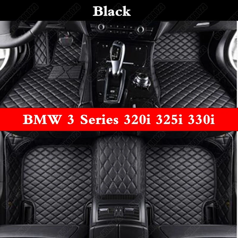 Черные автомобильные коврики для ног BMW 3 серии E46 E90 F30 G20 320i 325i 330i 335i 318i