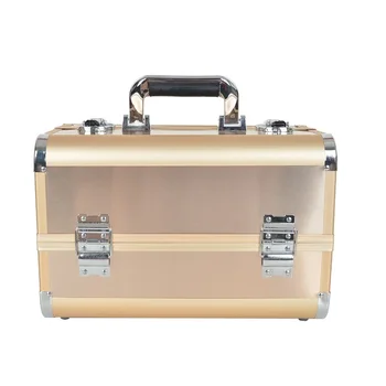 

Fashion Woman Make Up Storage Box Large Size Cosmetics Case Professional Suitcase Cosmetic Organizer Jewelry Cases 34*23*22cm
