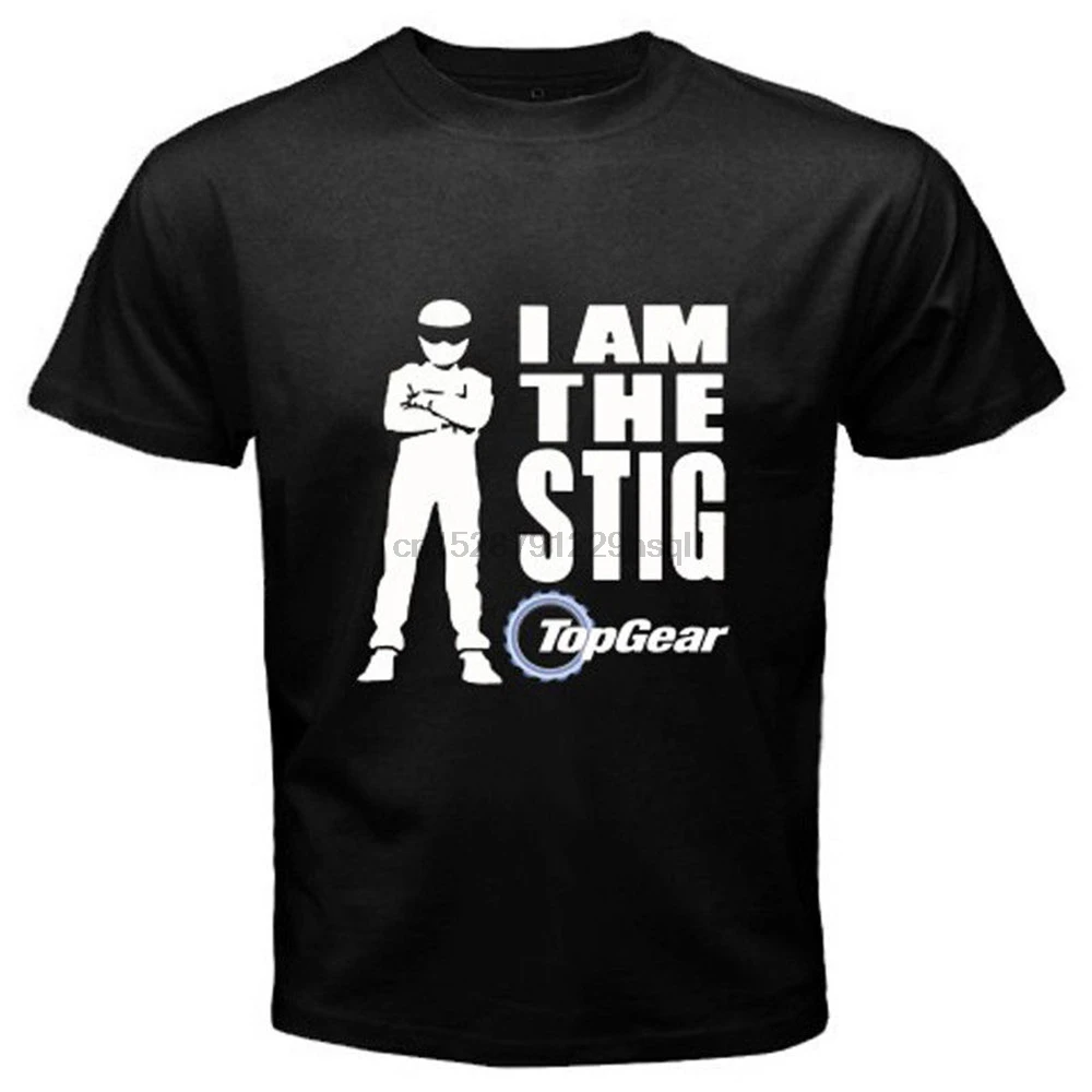 New Top Gear Tv Show Logo I Am The Stig Men Black T Shirt Size S To 3Xl