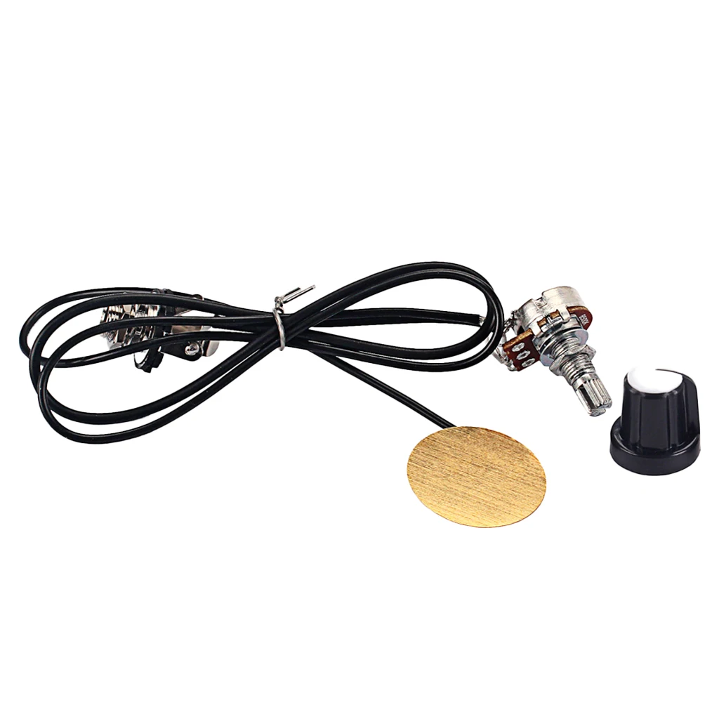Durable Wired Pickup B500K Potentiometer DIY for Cigar Box Guitar/Ukulele/Kalimba Parts