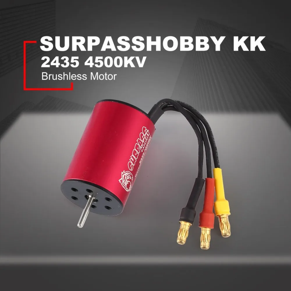 

SURPASSHOBBY KK 2435 4800KV 4500KV Brushless Motor 2S for Traxxas/HSP1:161:18 RC Drift Racing Climbing Off-road Car Sensorless