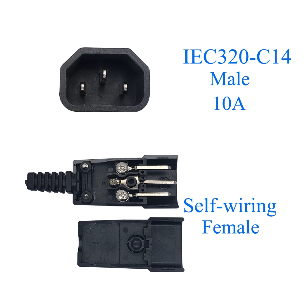 JORINDO Электрический 250 В 10A IEC 320 C14 AC кабель вилка Розетка WD 10 C13 док разъем