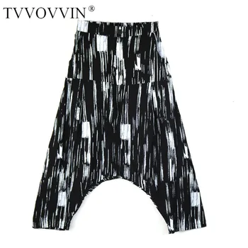 

TVVOVVIN Europe Fashion Stripe Fashion Women Pants Cotton Wild Casual Pants Female 2019 Autumn New Ladies Pants X027