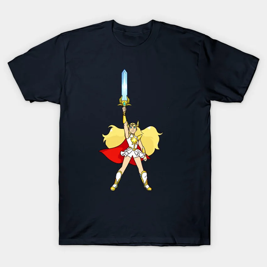 Она-ра! Футболка She Ra футболка аниме she ra reboot popculture she ra принцесса силы он человек мультфильм серый череп