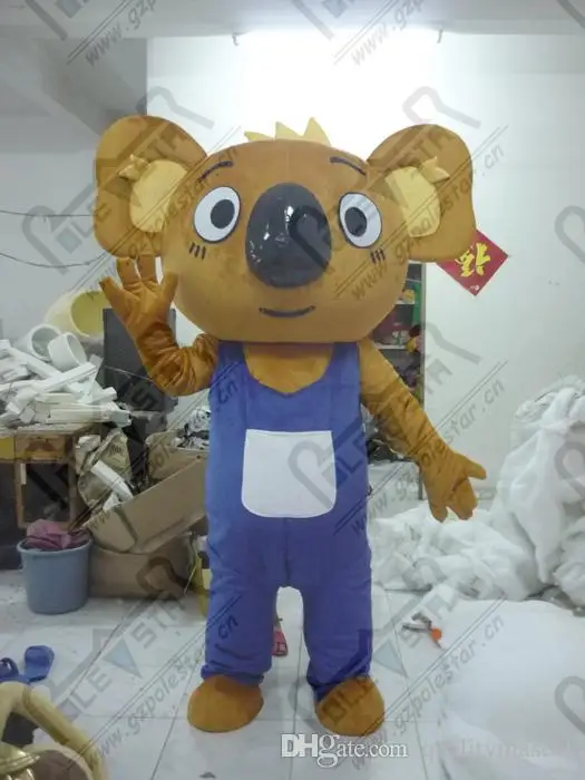 Костюм-талисман коала полюсная звезда милый мультяшный персонаж шагающего
