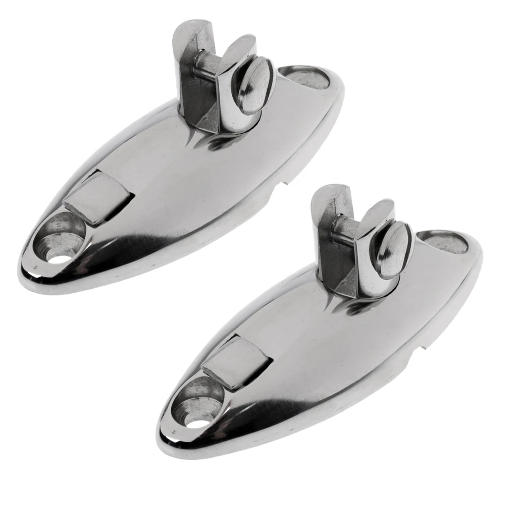 1 Pair/2 Pieces Marine Boat Strap Hinge Hatch Mount 360 Degree Swivel