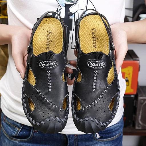 Hot Sale Men's Sandals Summer Roman Style Men's Sandals Original Outdoor Men's Sandals Outdoor Men Leather Sandals Men Footwear