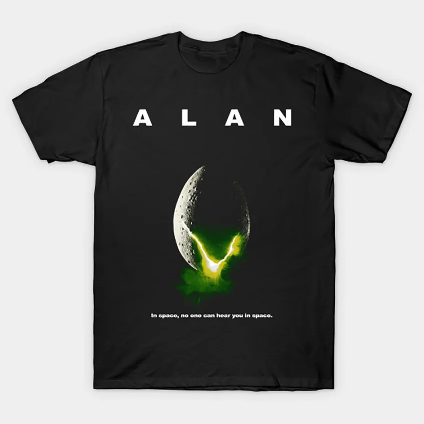 ALAN-в космосе, вы не можете услышать вас в космосе, футболка Alan в космосе, вы не можете услышать вас в космосе, футболка alien alan в космосе