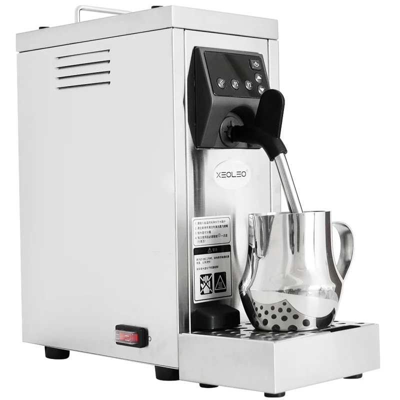 Xeoleo Professional Milk Steamer Frother Machine Steam Foam Teapresso Machine Intelligent Coffee Frothing Fixed Temperature 6