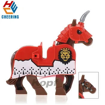 

Single Sale Building Blocks Hobbit Education Rome Knights Wars Blue Horse Crown Bricks Figures Bricks Dolls Toys For Kids XH 599