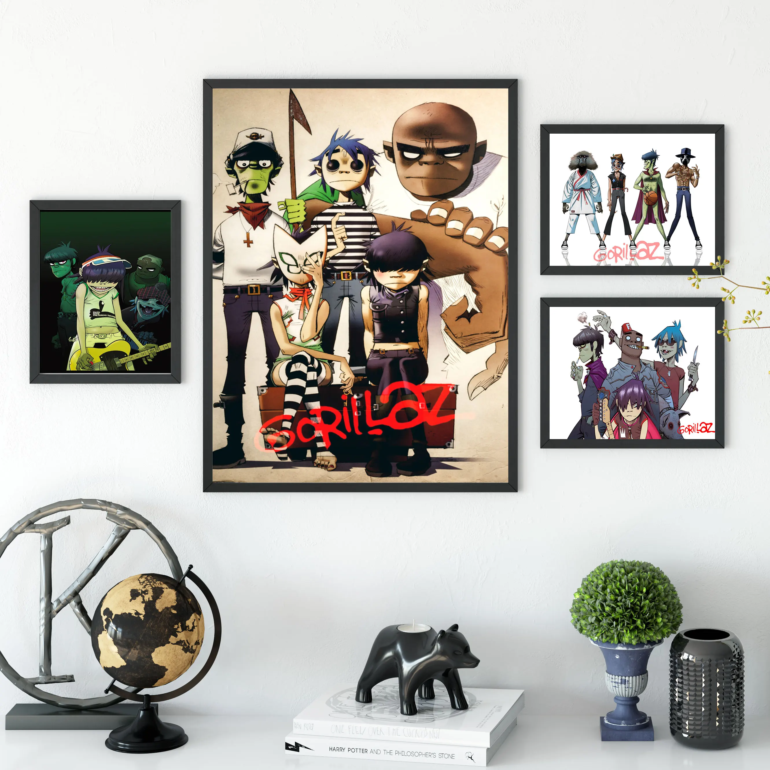 Gorillaz (2) печатные плакаты холст настенные художественные картины для декора