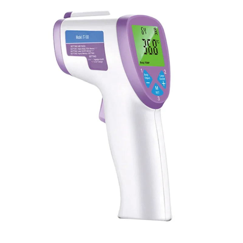 

Muti-Fuction Baby/Adult Digital Termomete Infrared Forehead Body Thermometer Non-Contact Temperature Measurement Device White