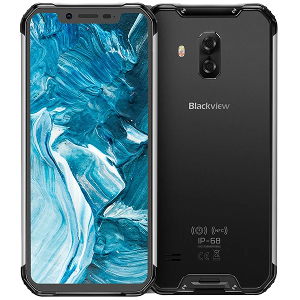 Серебристый Blackview BV9600 Pro Helio P70 IP68 водонепроницаемый мобильный телефон 6 ГБ+ 128 ГБ Android 9 Открытый прочный смартфон 19:9 AMOLED мобильный телефон - Цвет: Серебристый