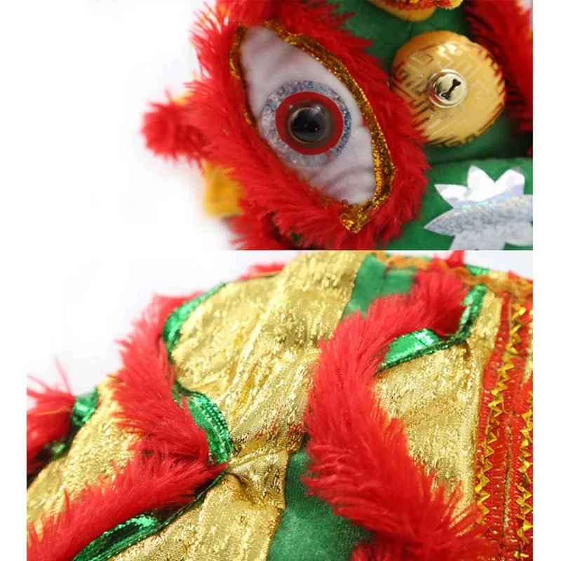 Забавная Одежда для собак на Хеллоуин, новогодний костюм для питомцев, китайский костюм для танцев с драконом, львом, собаки, вечерние костюмы для танцев с Львом, красная праздничная одежда для счастливых кошек