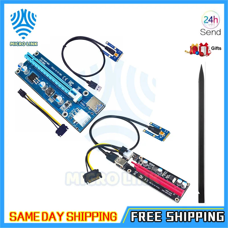 Mini PCIe to PCI express 16X Riser for Laptop External Graphics Card EXP GDC BTC Antminer Miner mPCIe to PCI-e slot Mining Card-0