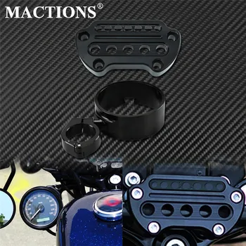 

Motorcycle CNC Instrument Bracket Speedometer Relocation Cover Side Mount Relocation Cover Aluminum For Harley Sportster Dyna